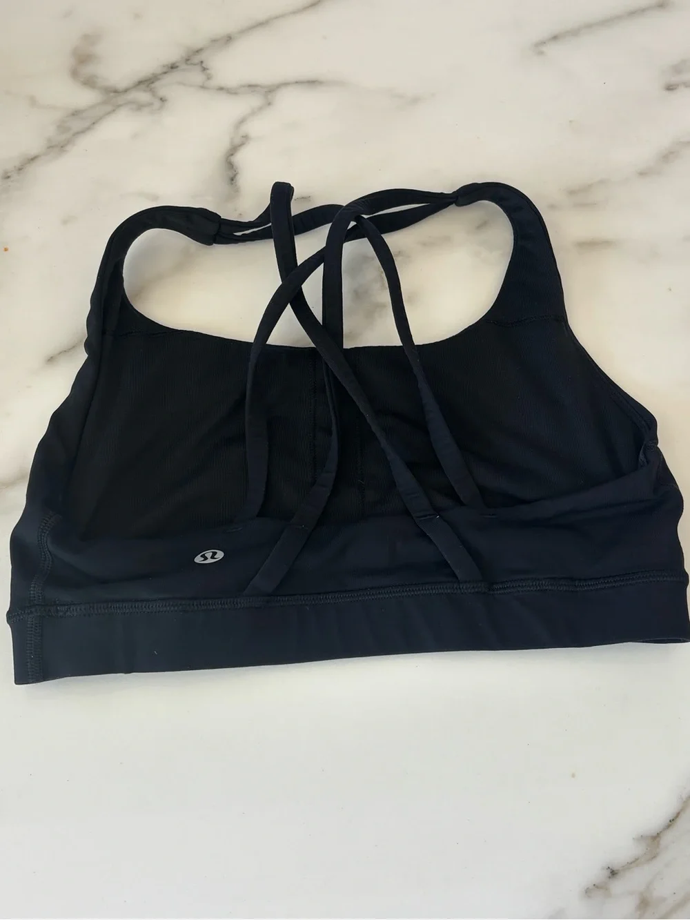 lululemon black sports bra with Strappy Back